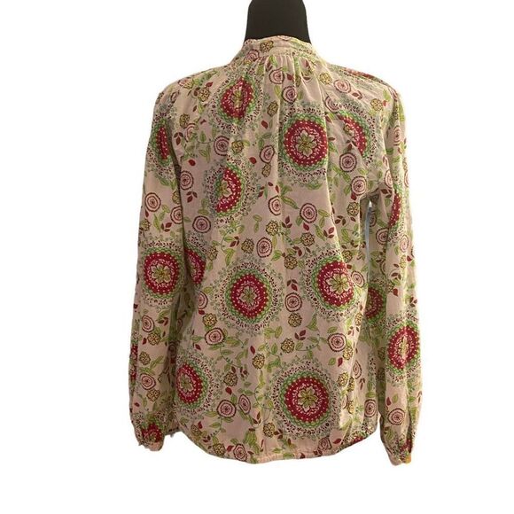 Gap Boho Inspired Floral Henley Long Sleeve Top Size Medium - Picture 4 of 13